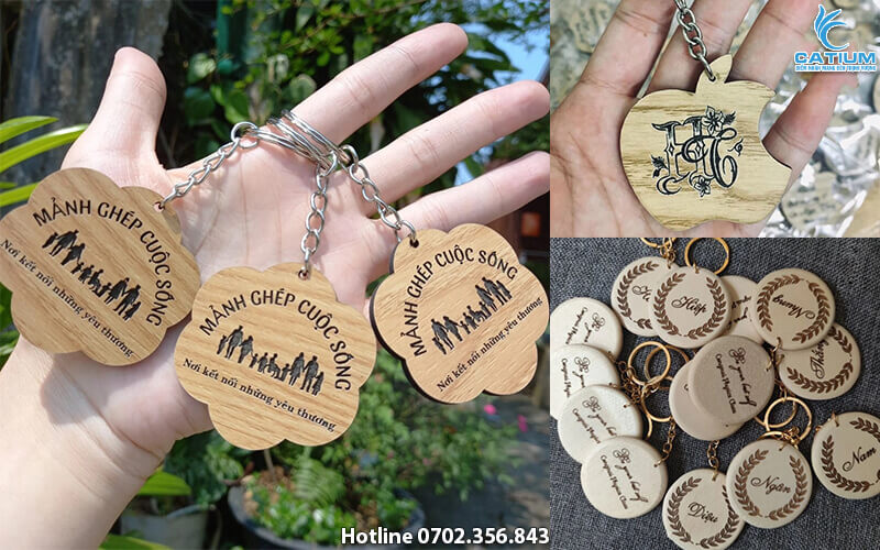 Báo giá làm móc khóa gỗ theo yêu cầu