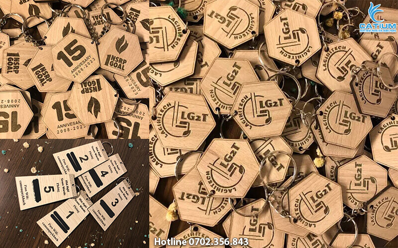 Móc khóa gỗ đẹp giá rẻ