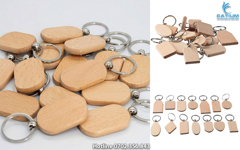 Phôi móc khóa gỗ