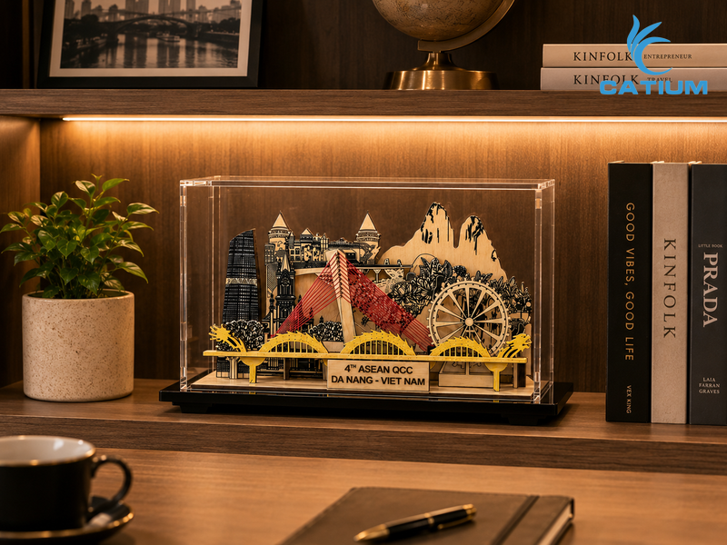 Mô hình gỗ 3D làm quà tặng doanh nghiệp
