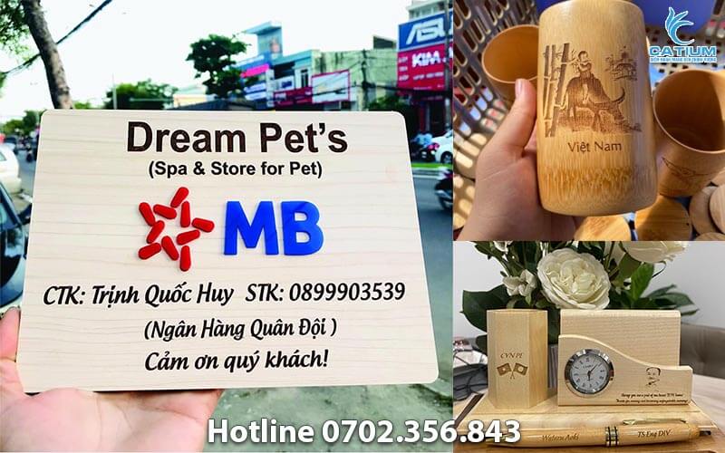 Sản phẩm kahwcs gỗ laser