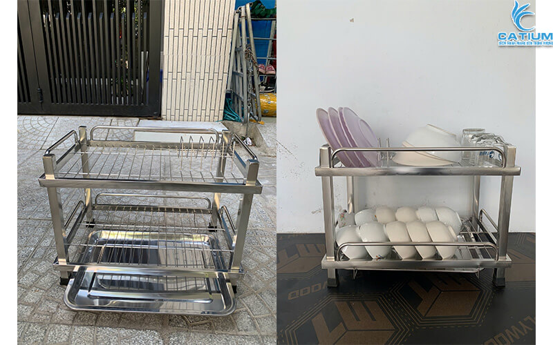 Kệ bếp inox mini