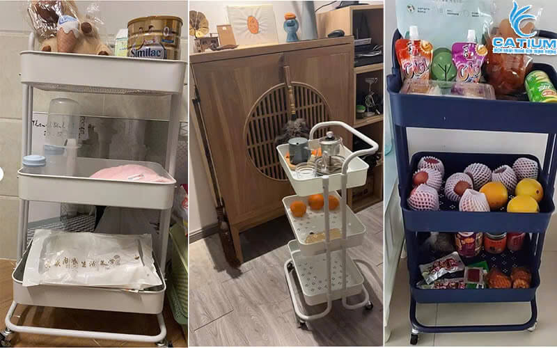 Kệ xe đẩy để đồ đa năng