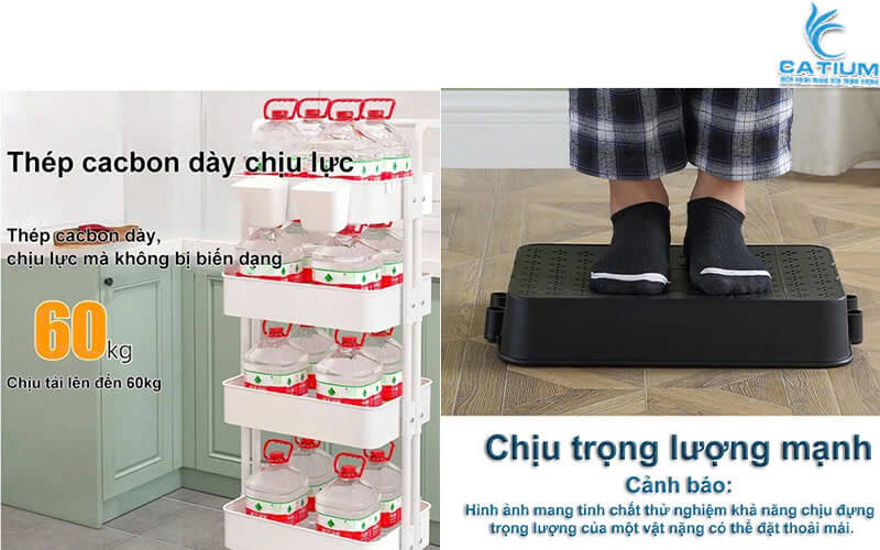 Kệ xe đẩy spa tải trọng lớn