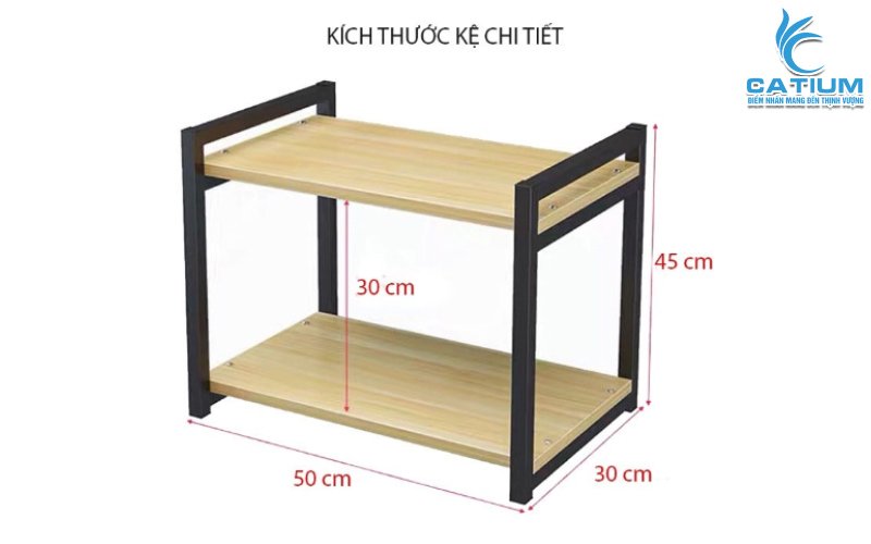 Kệ để lò vi sóng 2 tầng đa năng trong căn bếp