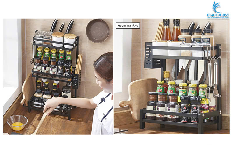 Kệ gia vị thép carbon chịu lực