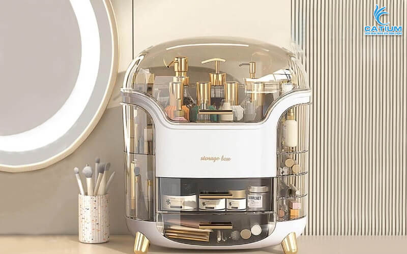Hộp đựng mỹ phẩm có nắp đậy