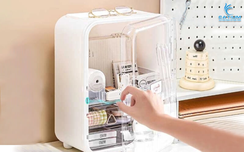 Tủ đựng mỹ phẩm để bàn