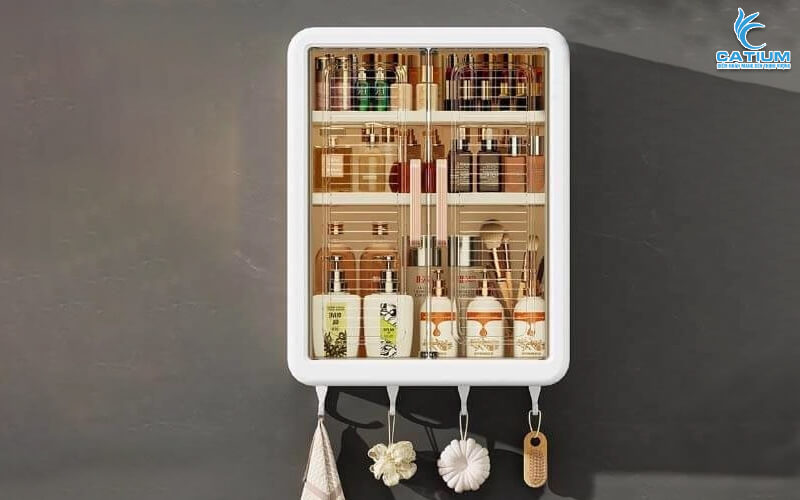 Tủ mỹ phẩm dán tường để trong nhà tắm