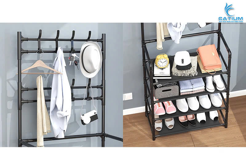 Kệ giày có móc treo
