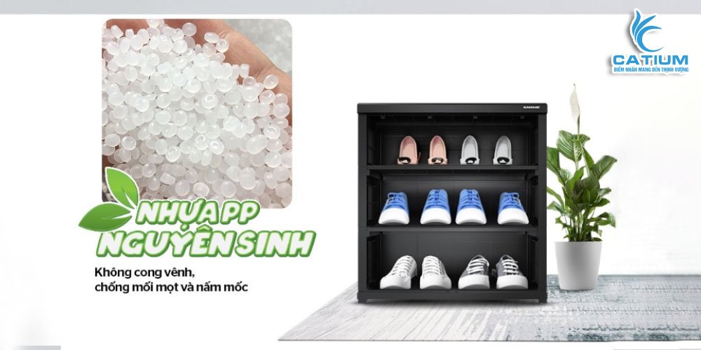 Chất liệu tủ giày nhựa Sunhouse KS-CA726S