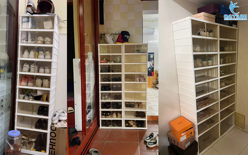 Tủ giày gấp gọn thông minh 9 tầng