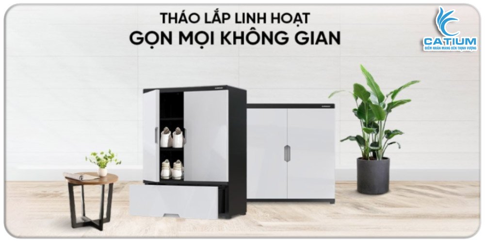 Tủ giày nhựa Sunhouse KS-CA950S1 tháo lắp dễ dàng