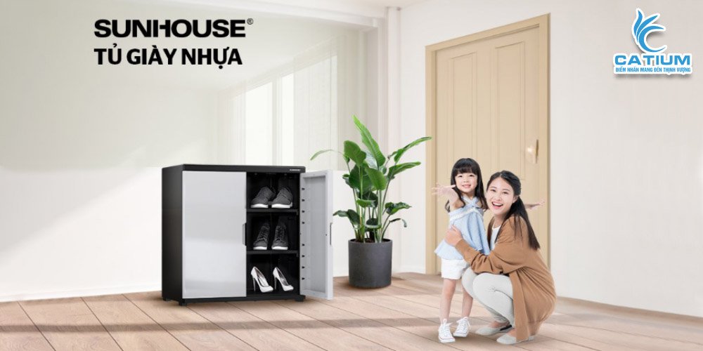 Tủ giày nhựa Sunhouse KS-CA726S