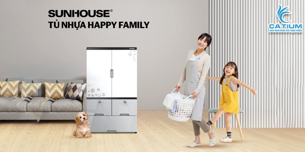 Tủ nhựa gia đình 2 cánh KS-CA1177F3