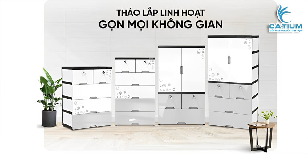 Tủ nhựa gia đình Happy Family Sunhouse cao cấp KS-CA688F6