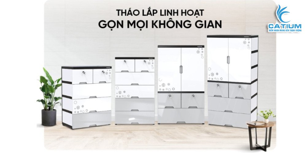 Tủ nhựa gia đình Sunhouse KS-CA1177F3 tháo lắp dễ dàng
