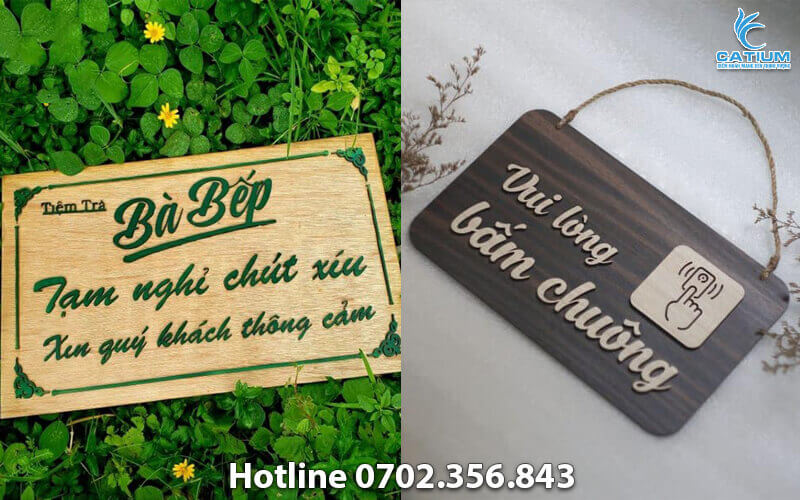 Bảng gỗ khắc chữ theo yêu cầu