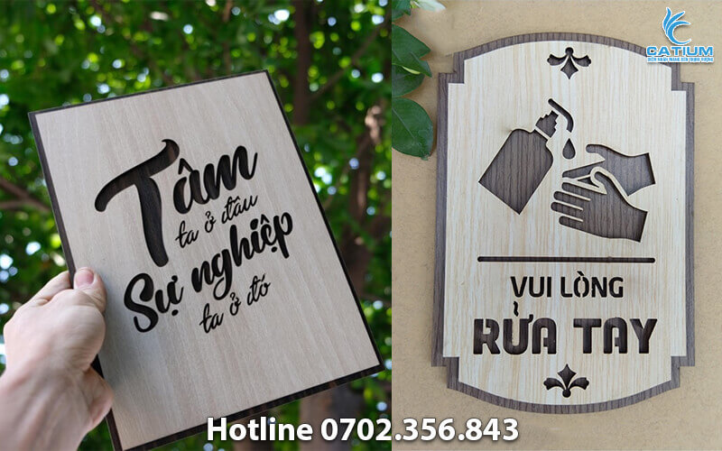 Bảng gỗ khắc CNC theo yêu cầu
