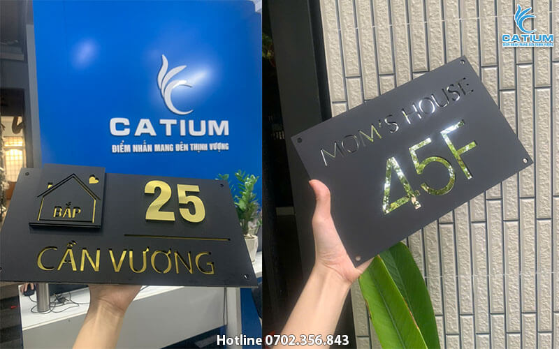 Biển số nhà khắc laser Đà Nẵng