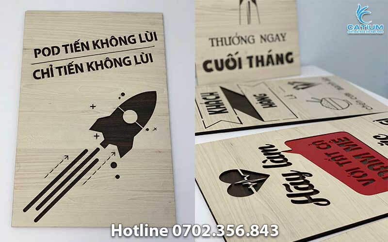 Tranh động lực gỗ cắt laser