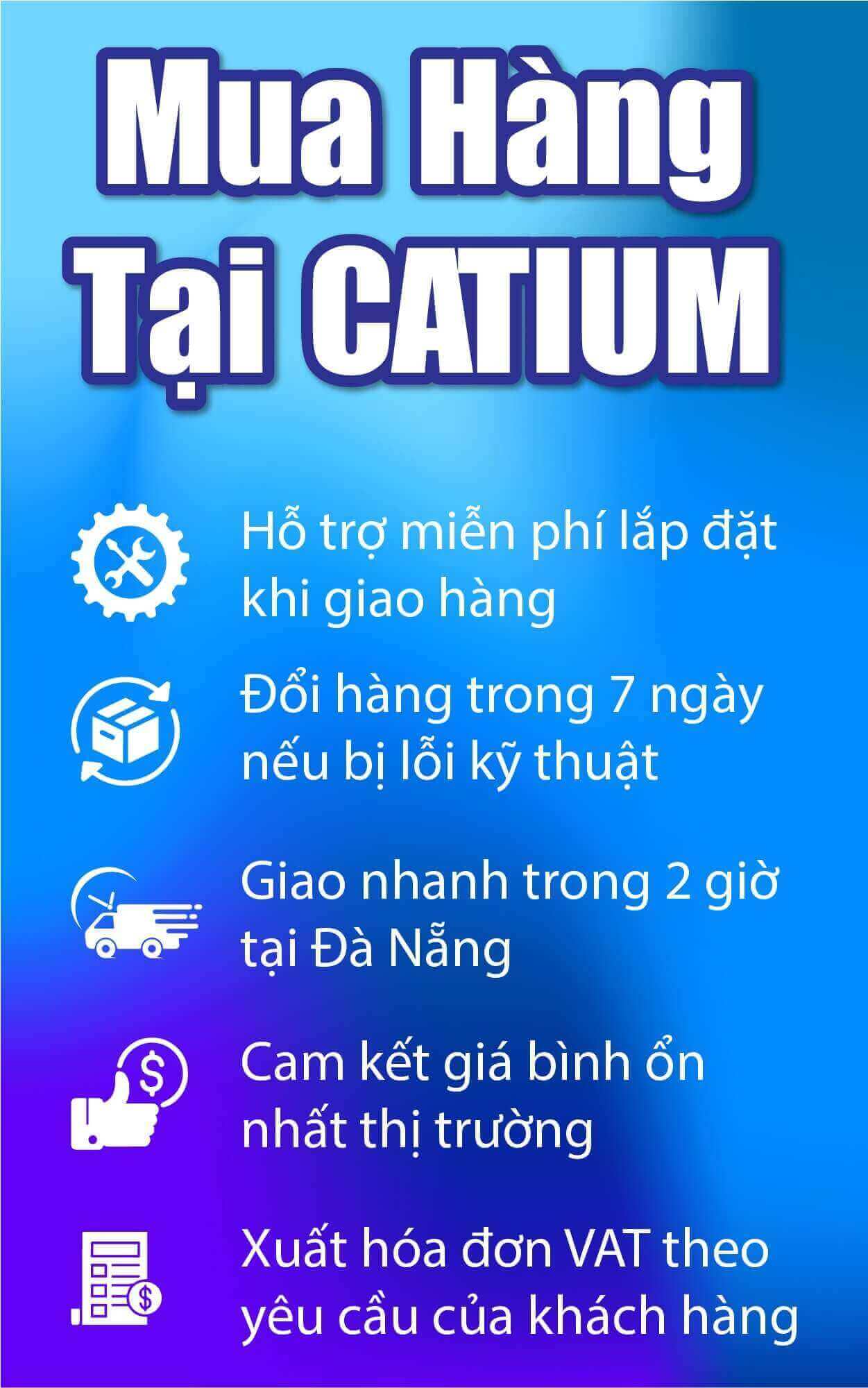 Copyright Công ty TNHH Thương Mại Dịch Vụ Và Sản Xuất Catium. GPDKKD: 0402156039 do SỞ KẾ HOẠCH VÀ ĐẦU TƯ THÀNH PHỐ ĐÀ NẴNG cấp ngày 03/07/2022