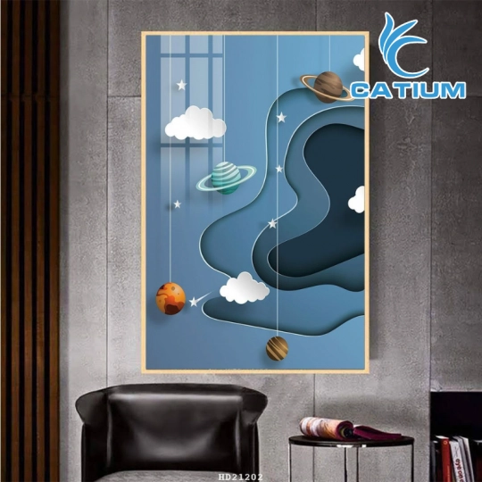 Tranh Treo Tường Vũ Trụ Phi Hành Gia