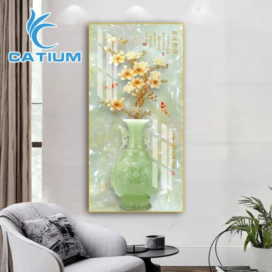 Tranh Nghệ Thuật Bình Hoa Phú Quý