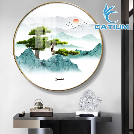 Tranh Treo Tường Hình Tròn Sang Trọng