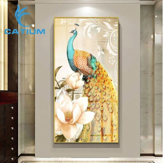 Tranh Nghệ Thuật Chim Công 3D