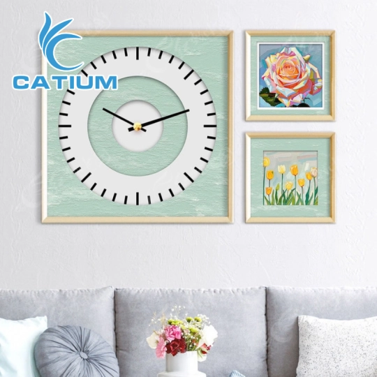 Tranh Đồng Hồ Ba Tấm Nghệ Thuật