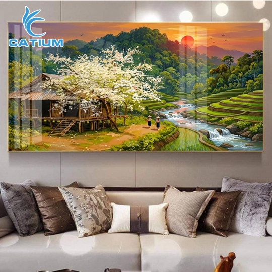 Tranh Phong Cảnh Tây Bắc Treo Tường