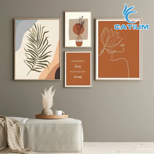 Tranh Treo Tường Trừu Tượng Tối Giản