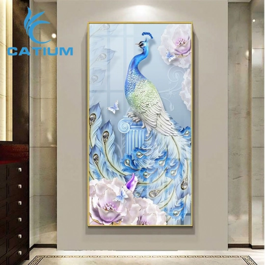Tranh Nghệ Thuật Chim Công 3D