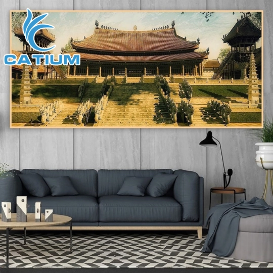 Tranh Phong Cảnh Hà Nội Xưa