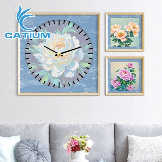 Tranh Đồng Hồ Ba Tấm Nghệ Thuật