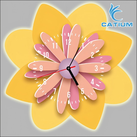 Đồng Hồ Hình Bông Hoa