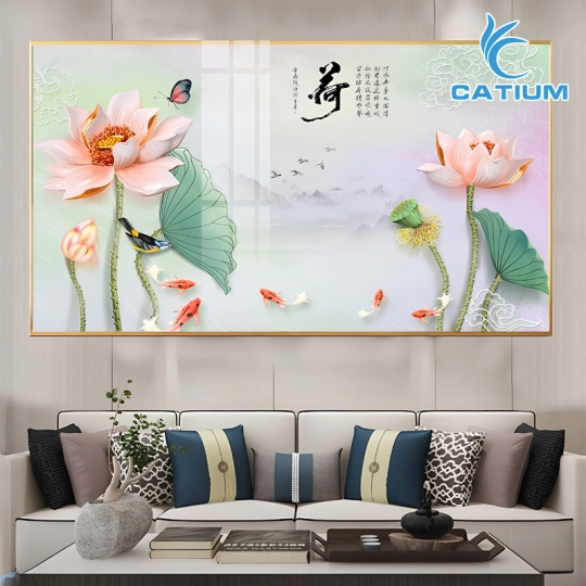 Tranh Hoa Sen Nghệ Thuật Treo Tường