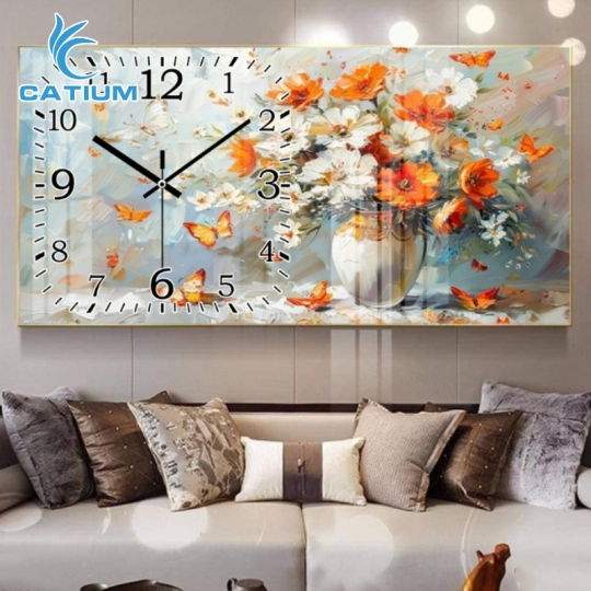 Tranh Đồng Hồ Trừu Tượng Hiện Đại