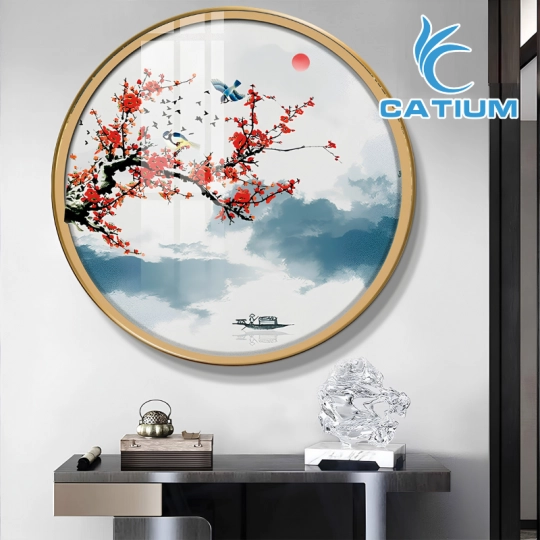Tranh Treo Tường Hình Tròn Sang Trọng