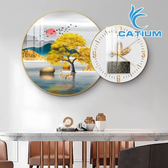 Tranh Đồng Hồ Hình Tròn