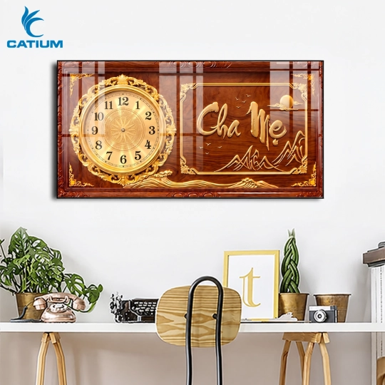 Tranh Đồng Hồ Mạ Vàng Cha Mẹ