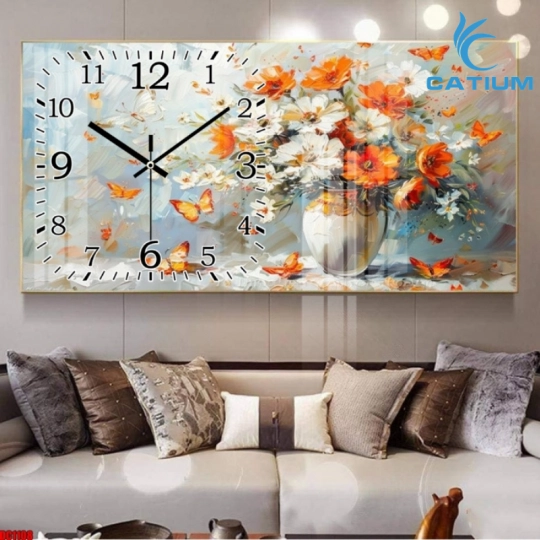 Tranh Đồng Hồ Trừu Tượng Hiện Đại