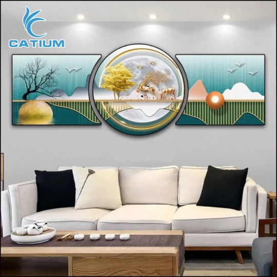 Tranh Nghệ Thuật Ghép Bộ Núi Non