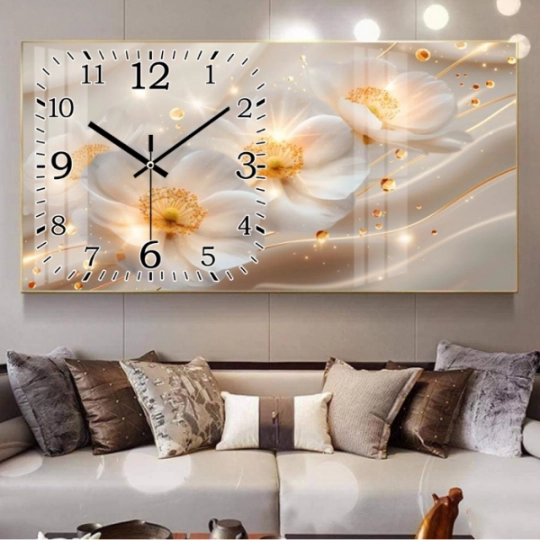 Tranh Đồng Hồ  Tráng Gương 5D Hiện Đại