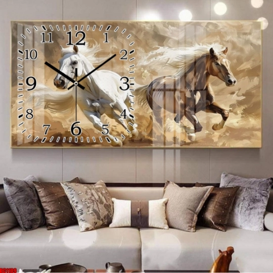 Tranh Đồng Hồ  Tráng Gương 5D Hiện Đại