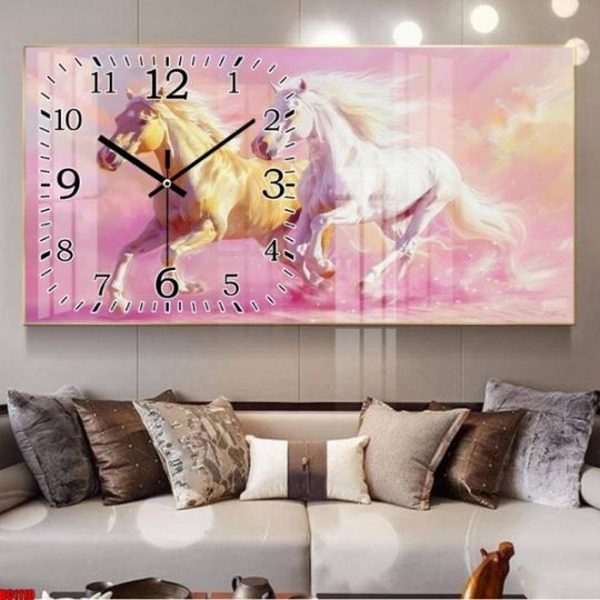 Tranh Đồng Hồ  Tráng Gương 5D Hiện Đại