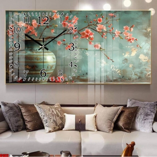 Tranh Đồng Hồ  Tráng Gương 5D Hiện Đại