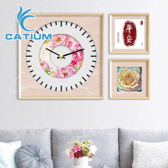 Tranh Đồng Hồ Ba Tấm Nghệ Thuật