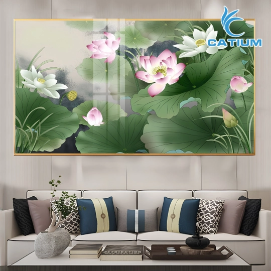 Tranh Hoa Sen Nghệ Thuật Treo Tường